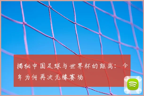 揭秘中国足球与世界杯的距离：今年为何再次无缘赛场